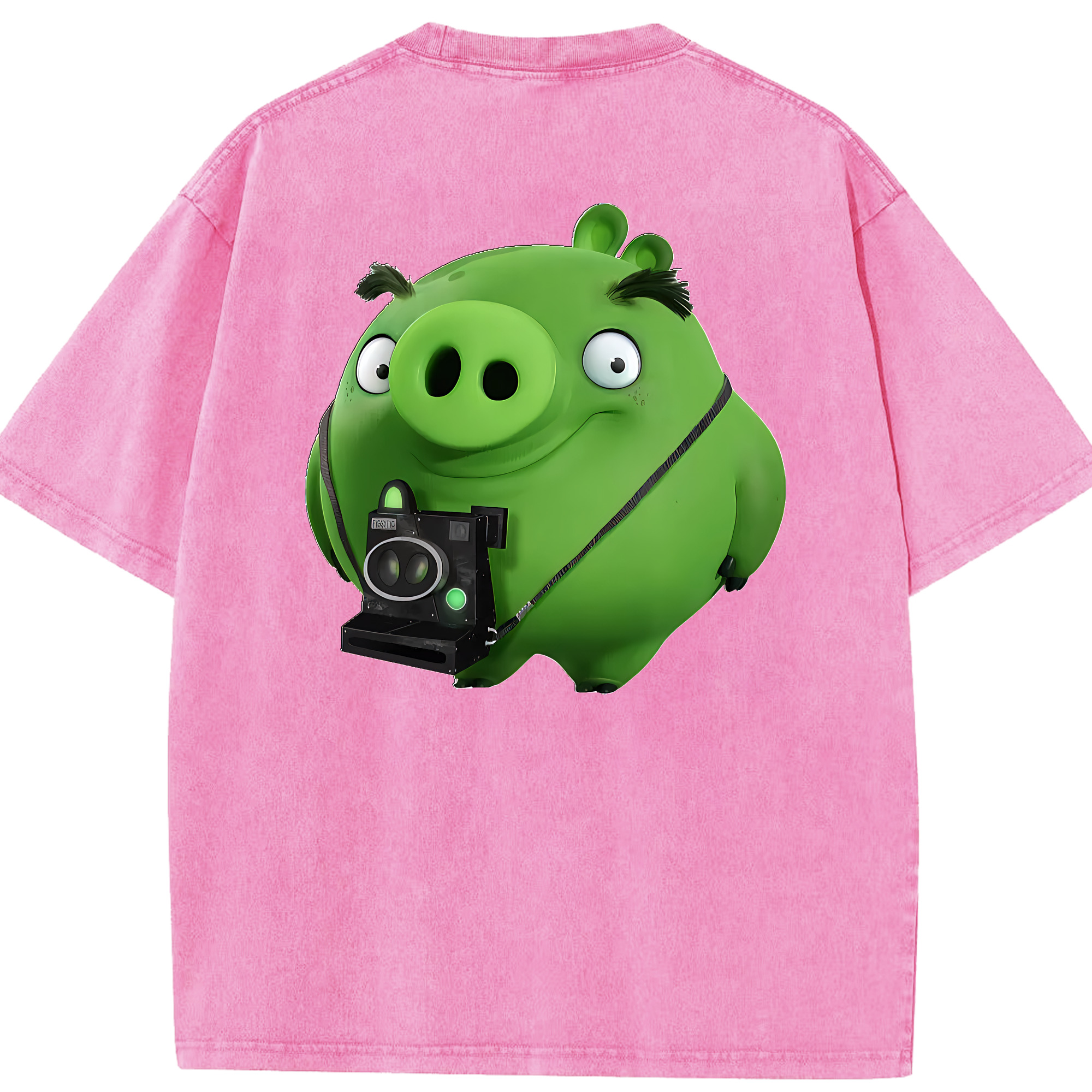 （画像用） Angry Birds アングリーバード 綿100% ヴィンテージ風 半袖Tシャツ（背面プリント）